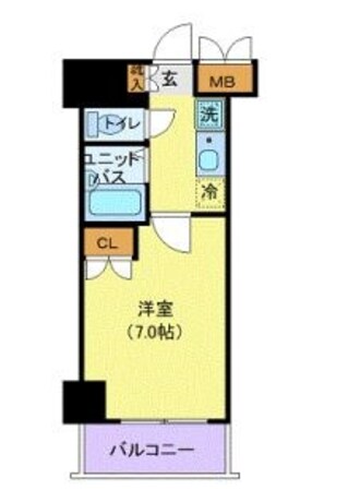 京急川崎駅 徒歩5分 10階の物件間取画像